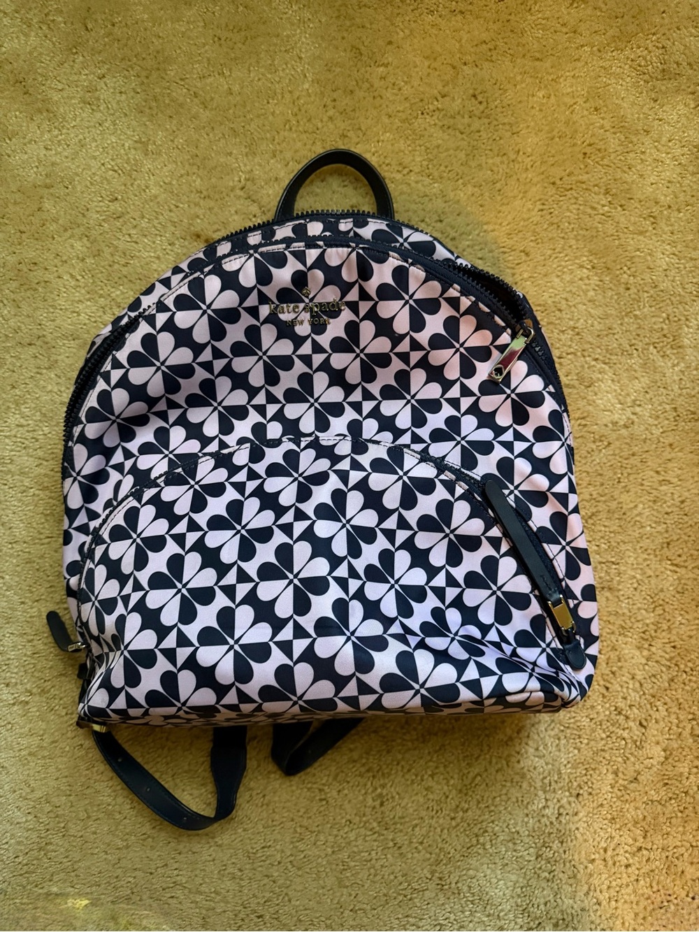 kate spade Navy & Lavender Floral Tile Backpack - Picture 2 of 9